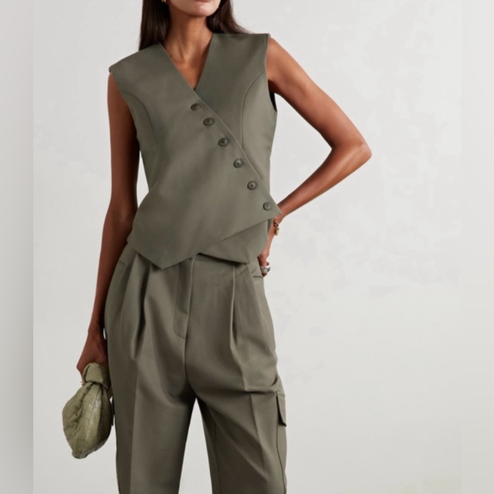 The Frankie Shop vest asymmetric vest maesa vest